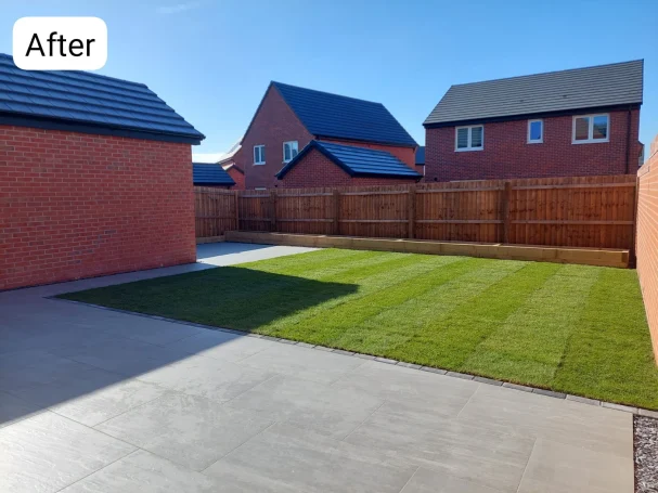 New Kings Moat Estate Chester Kings Moat Estate Chester - Porcelain Flags, New Turf & Sleepers